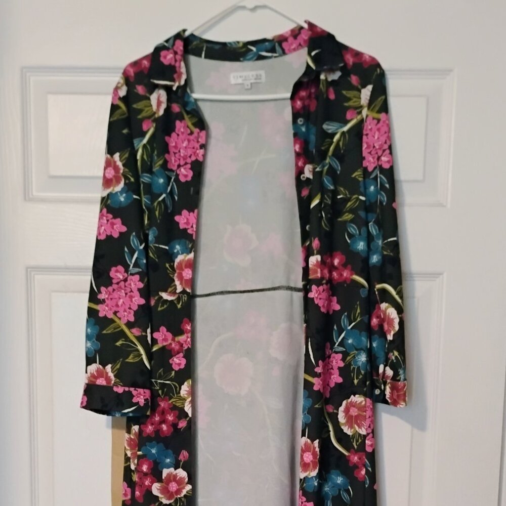 - Vintage Button Down Floral Dress